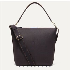 Rothy’s Ink Ivory Mini Zip Bucket Bag